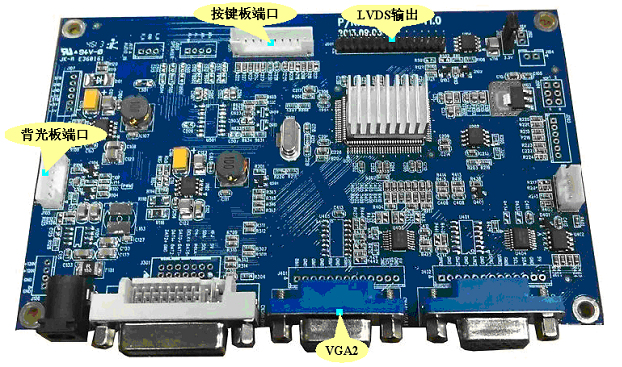 工業(yè)驅(qū)動板JX-T583GGD SPEC支持兩路VGA-LH-液晶驅(qū)動板